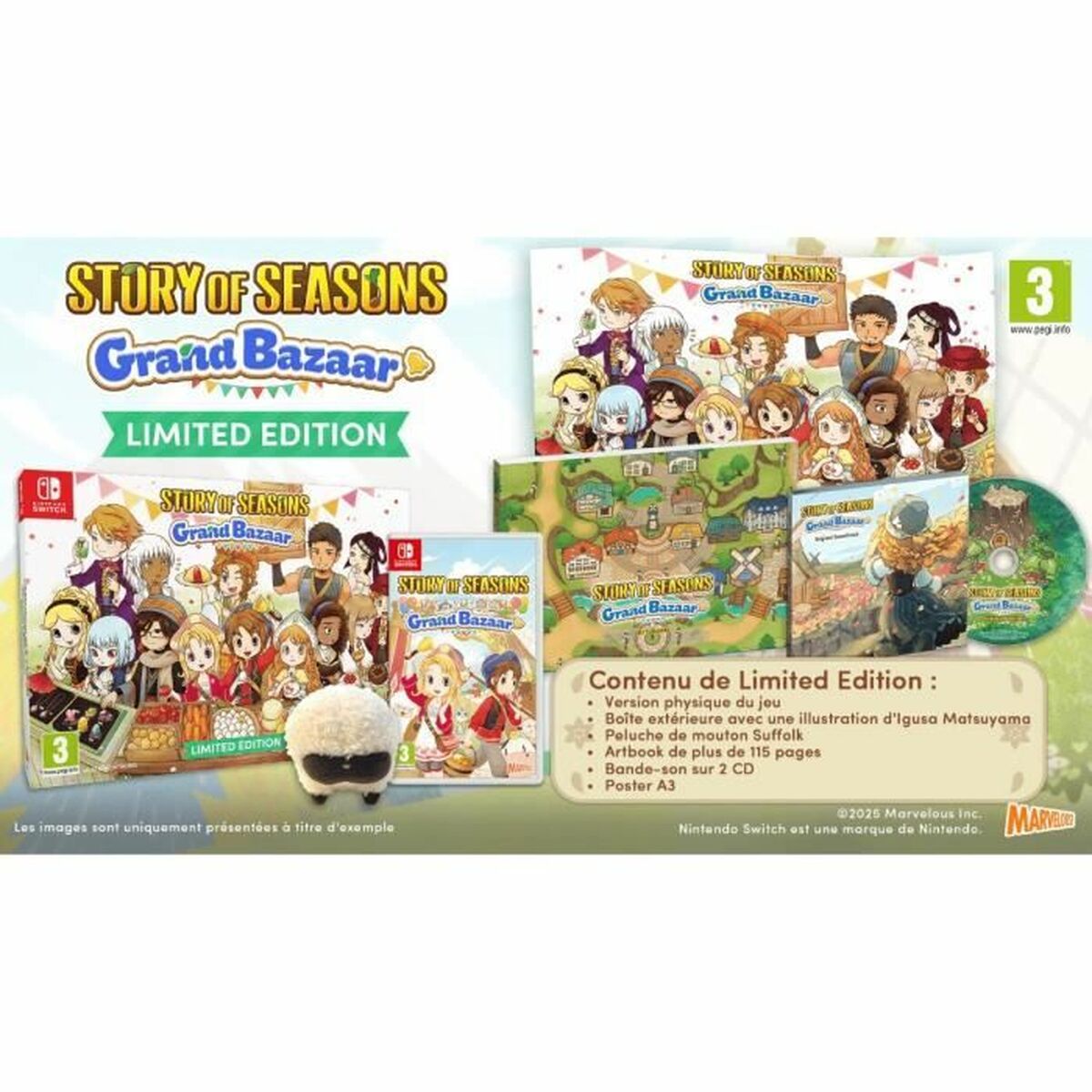 Video game for Switch Just For Games Story of Seasons Grand Bazaar