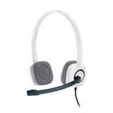 Headphones with Microphone Logitech 981-000350 White Black