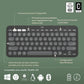 Bluetooth Keyboard with Support for Tablet Logitech K380 French Grey Graphite Dark grey AZERTY