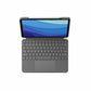 iPad Case + Keyboard Logitech 920-010145 Grey Spanish Qwerty QWERTY
