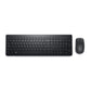Keyboard and Mouse Dell KM3322W-R-SPN Black Spanish Qwerty