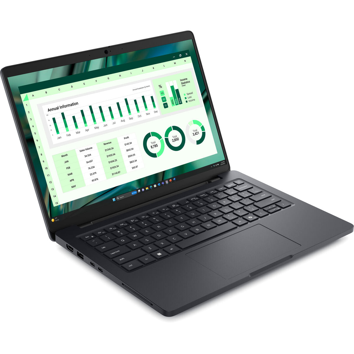 Laptop Dell FT70J 14" 16 GB RAM 512 GB SSD Spanish Qwerty