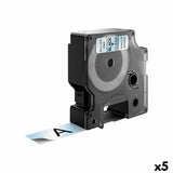 Laminated Tape for Labelling Machines Dymo D1 45800 LabelManager™ Black Transparent (5 Units)