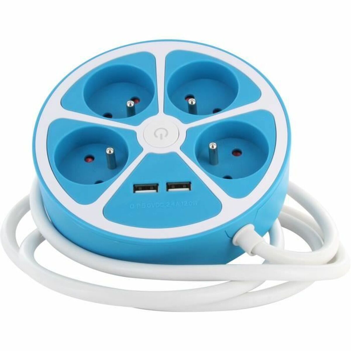 4-socket plugboard with power switch Chacon 4X16 A 3680 W (1,5 m)