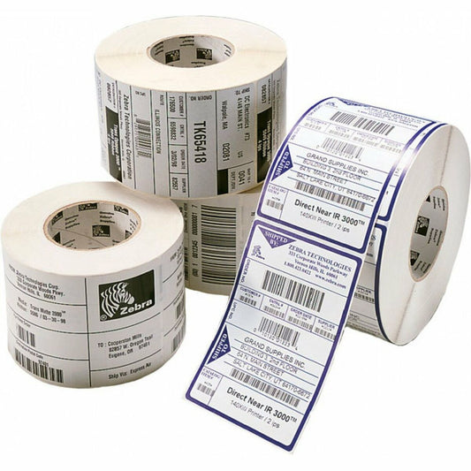 Printer Labels Zebra 880746-101 White Rectangular