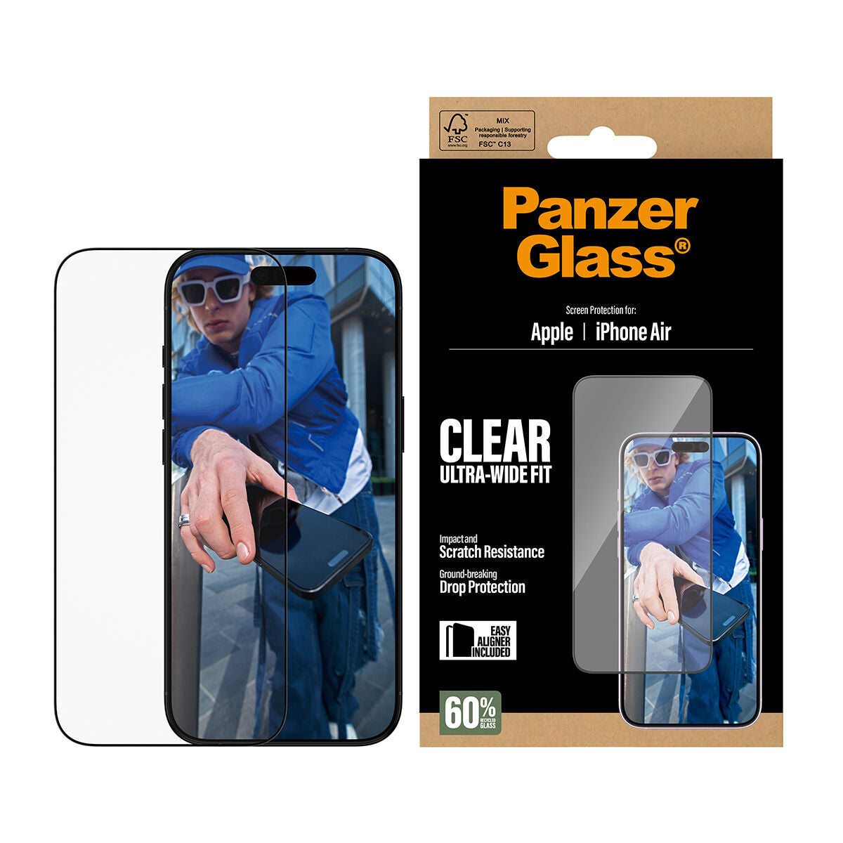 Screen Protector PanzerGlass PG76830 Transparent Apple