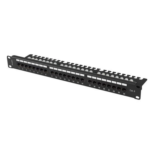 24-port UTP Category 6 Patch Panel Lanberg PPU6-1124-B