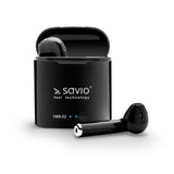 In-ear Bluetooth Headphones Savio TWS-02 Black Graphite