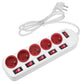Power Socket - 5 sockets with Switch MacLean MCE204 R/W (1,5 m)
