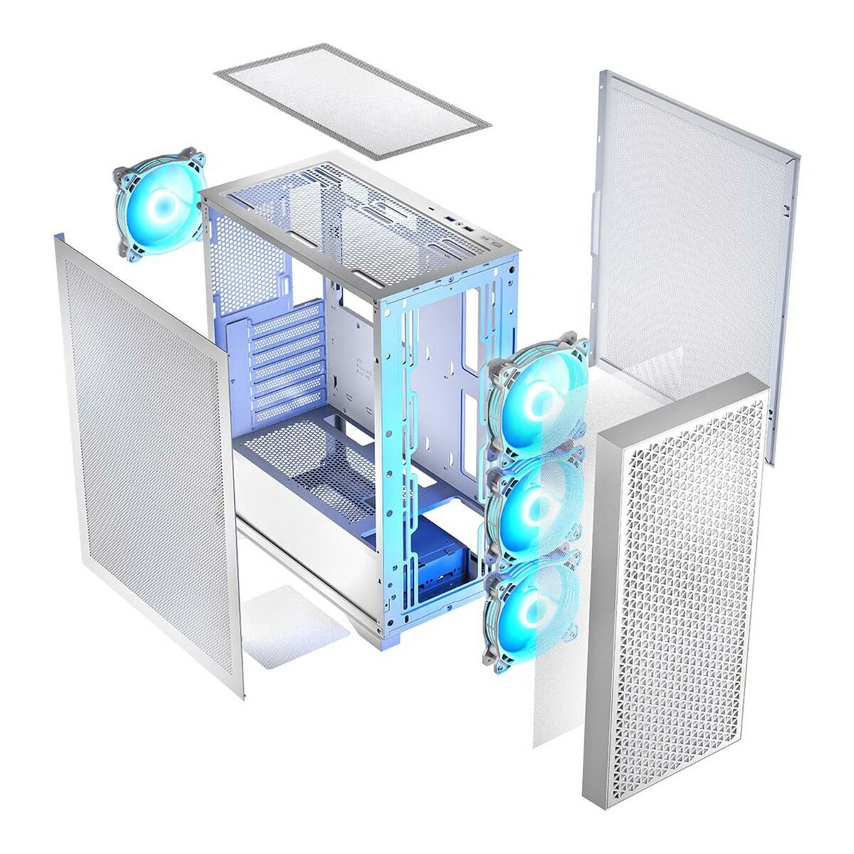 ATX Semi-tower Box Logic AT-DART-PRO-ARGB-20 White