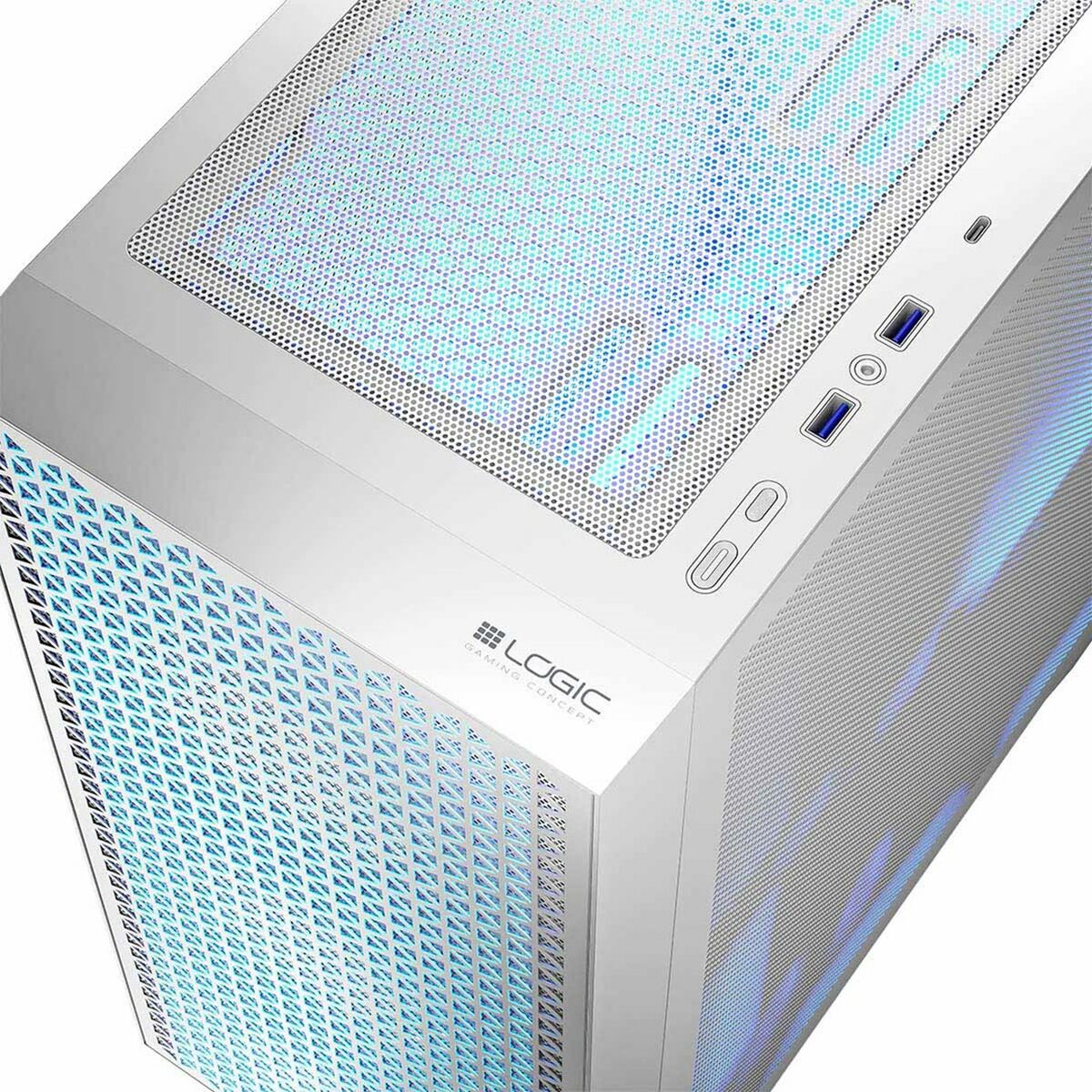 ATX Semi-tower Box Logic AT-DART-PRO-ARGB-20 White