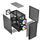 ATX Semi-tower Box Logic AM-DART-PRO-ARGB-10 Black