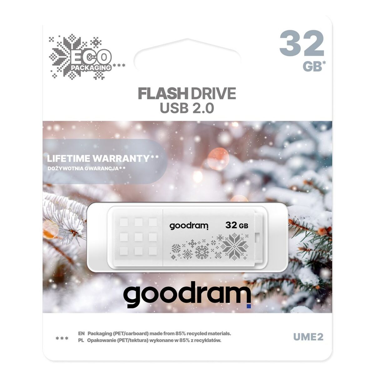 USB stick GoodRam UME2-0320W0R11-WI White 32 GB