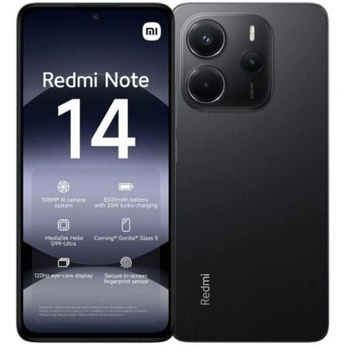 Smartphone Xiaomi Redmi Note 14 4G 6,67" 8 GB RAM 128 GB Black