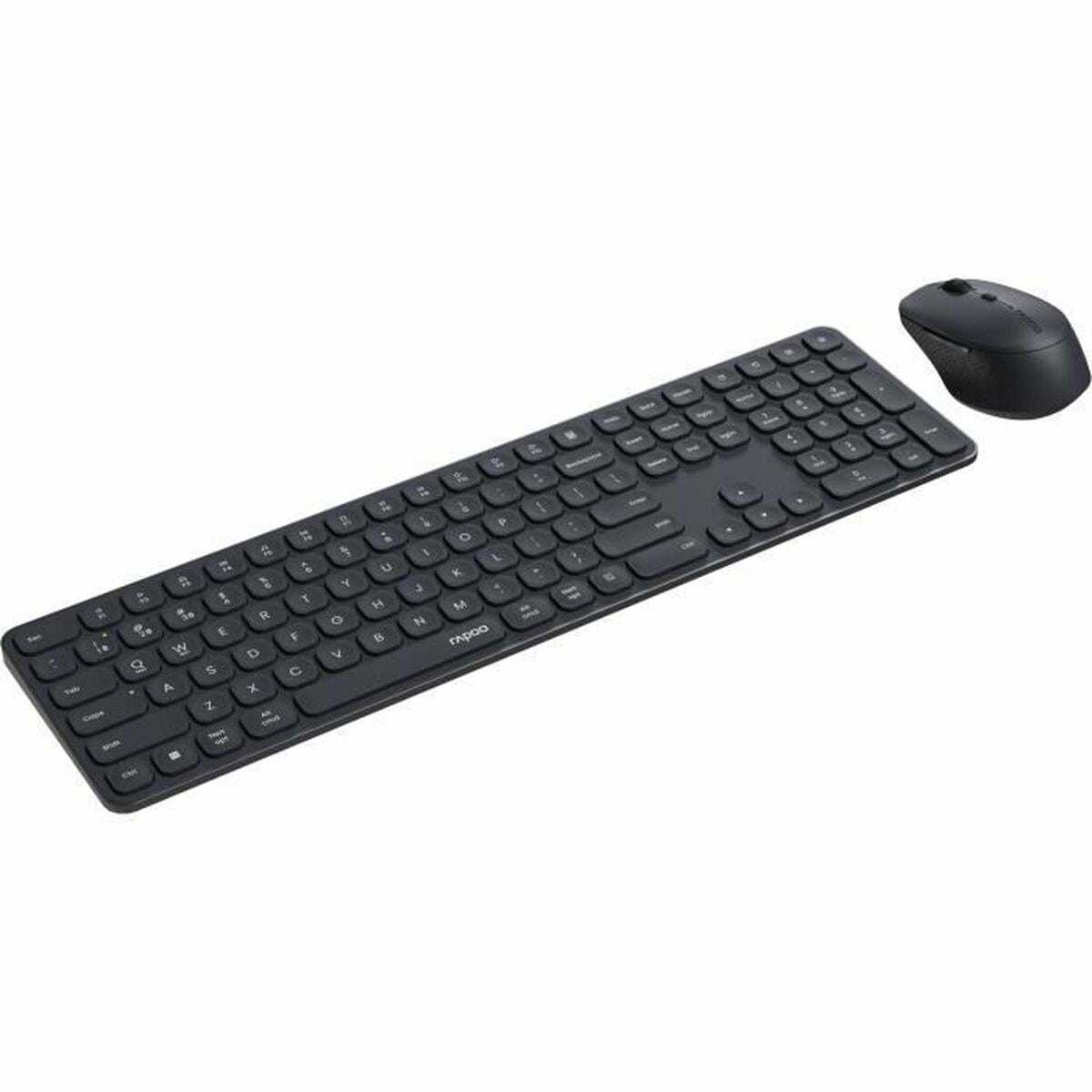 Keyboard and Mouse Rapoo 9810M Grey AZERTY