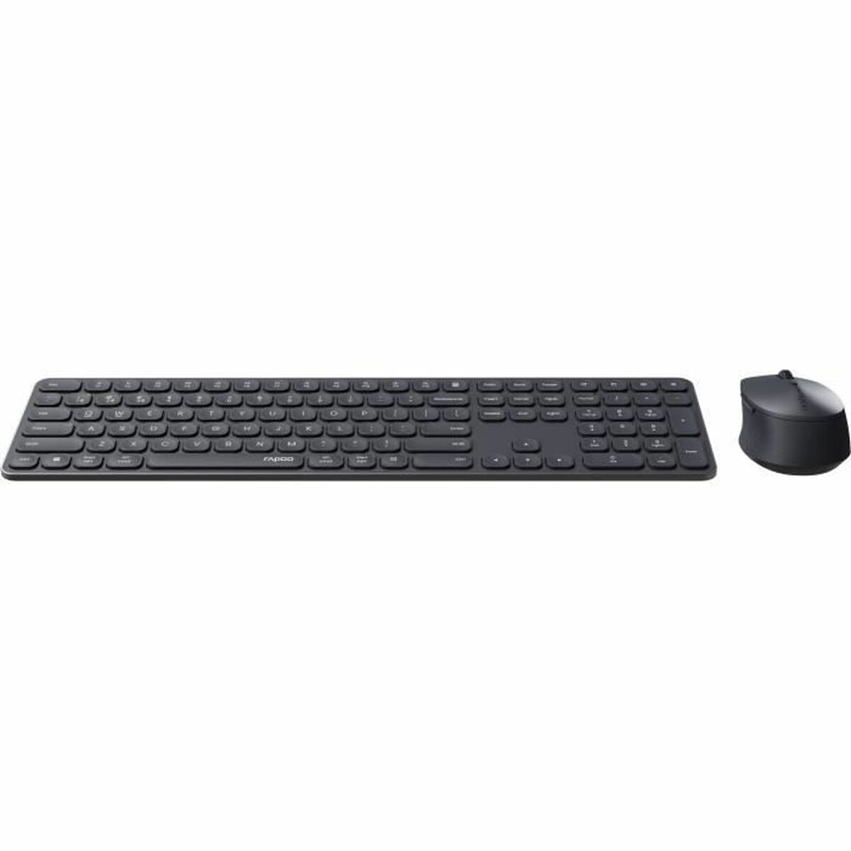 Keyboard and Mouse Rapoo 9810M Grey AZERTY