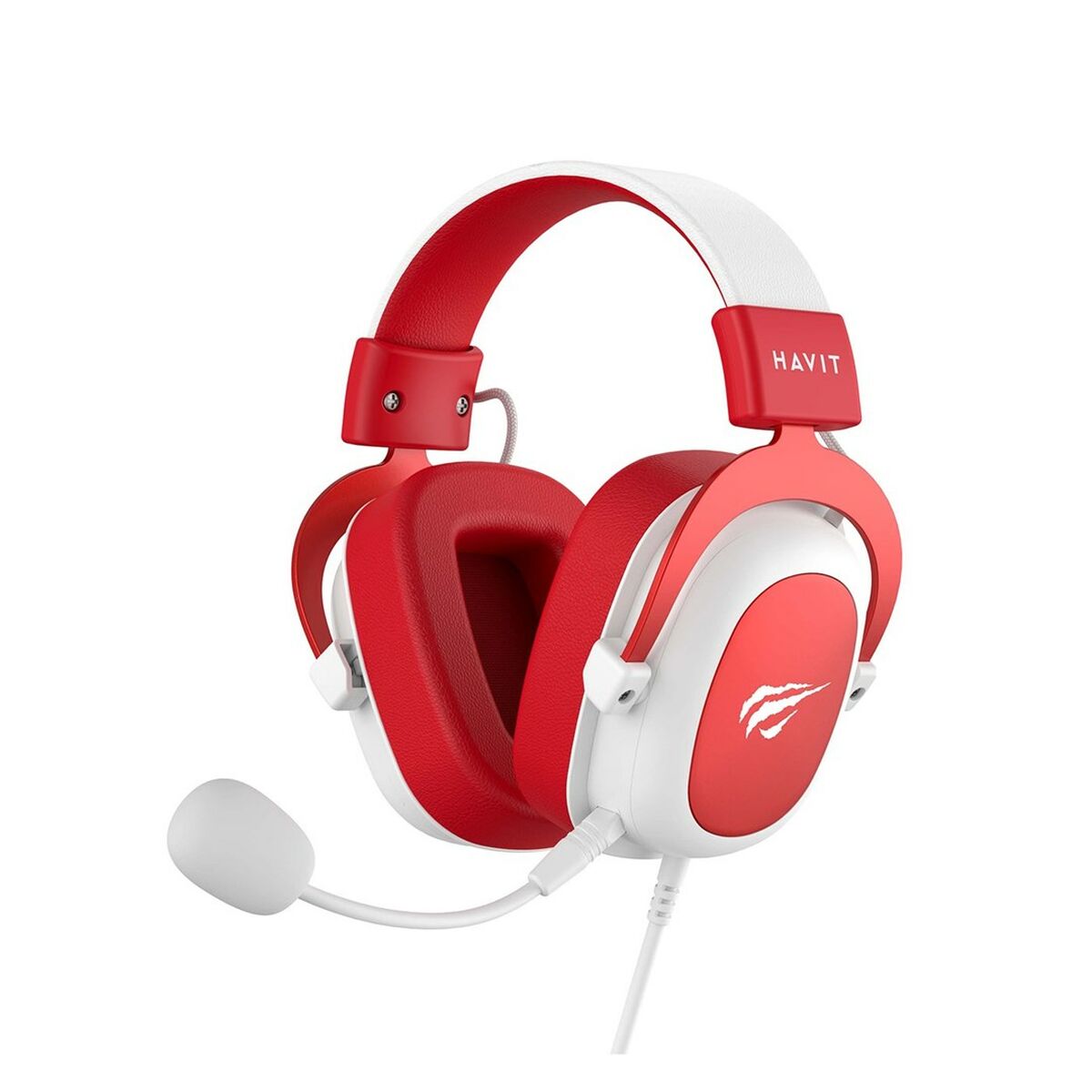 Gaming Earpiece with Microphone Havit H2002d White Red
