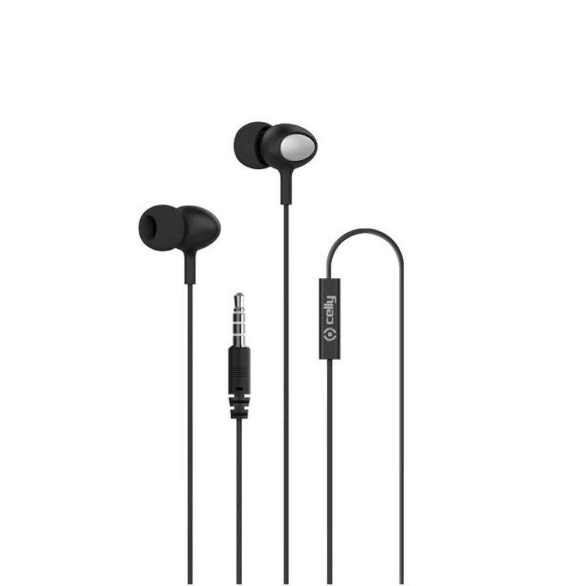 Headphones with Microphone Celly UP500BK Black