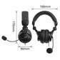 Headphones with Microphone Ewent Heron Studio Black