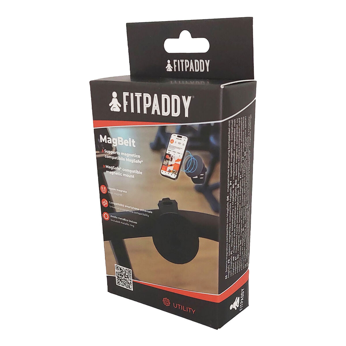 Sports bracelet Fitpaddy Black