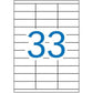 Adhesive labels Apli 1270 White 100 Sheets 70 x 25,4 mm