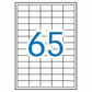 Adhesive labels Apli 1283 White 100 Sheets 38 x 21,2 mm