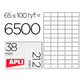 Adhesive labels Apli 1283 White 100 Sheets 38 x 21,2 mm