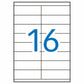 Adhesive labels Apli 01287 White 100 Sheets 105 x 35 mm