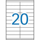 Adhesive labels Apli 01299 100 Sheets 105 x 29 mm White