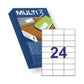 Adhesive labels MULTI 3 White Upright 500 Sheets 70 x 42,4 mm (24 Units)