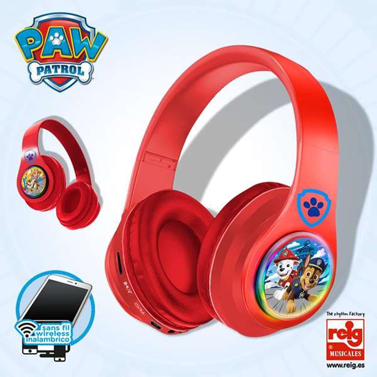Bluetooth Headband Headphones The Paw Patrol