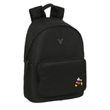 Laptop Backpack Mickey Mouse Black 31 x 41 x 16 cm