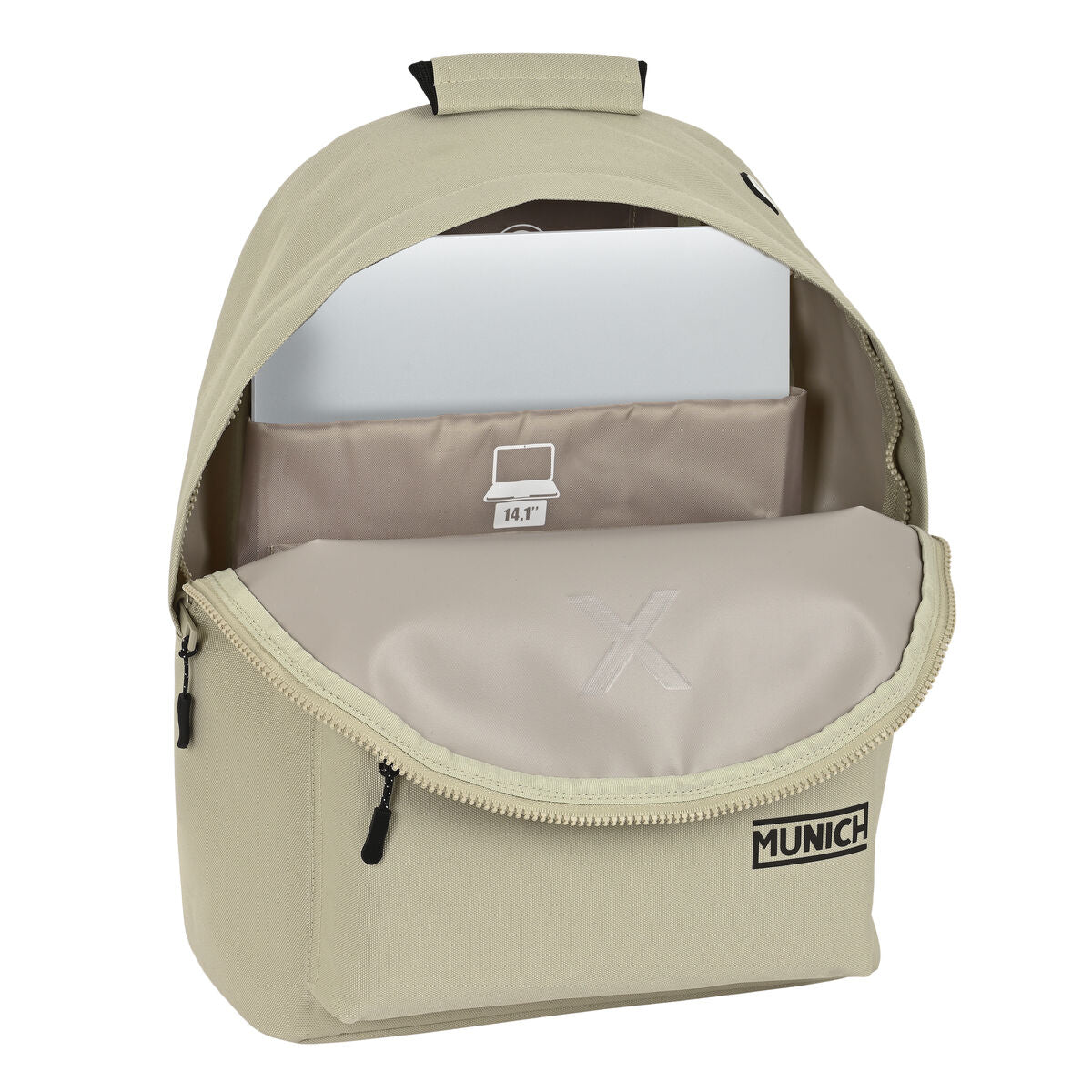 Laptop Backpack Munich Beige 31 x 41 x 16 cm