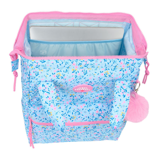 Laptop Backpack Vicky Martín Berrocal vmb Blue Pink 27 x 40 x 19 cm