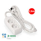 2-socket plugboard without power switch EDM 41015 Schuko (1,5 m)