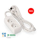 2-socket plugboard without power switch EDM 41017 Schuko (3 m)