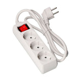 3-socket plugboard with power switch EDM 41043 Schuko (3 m)