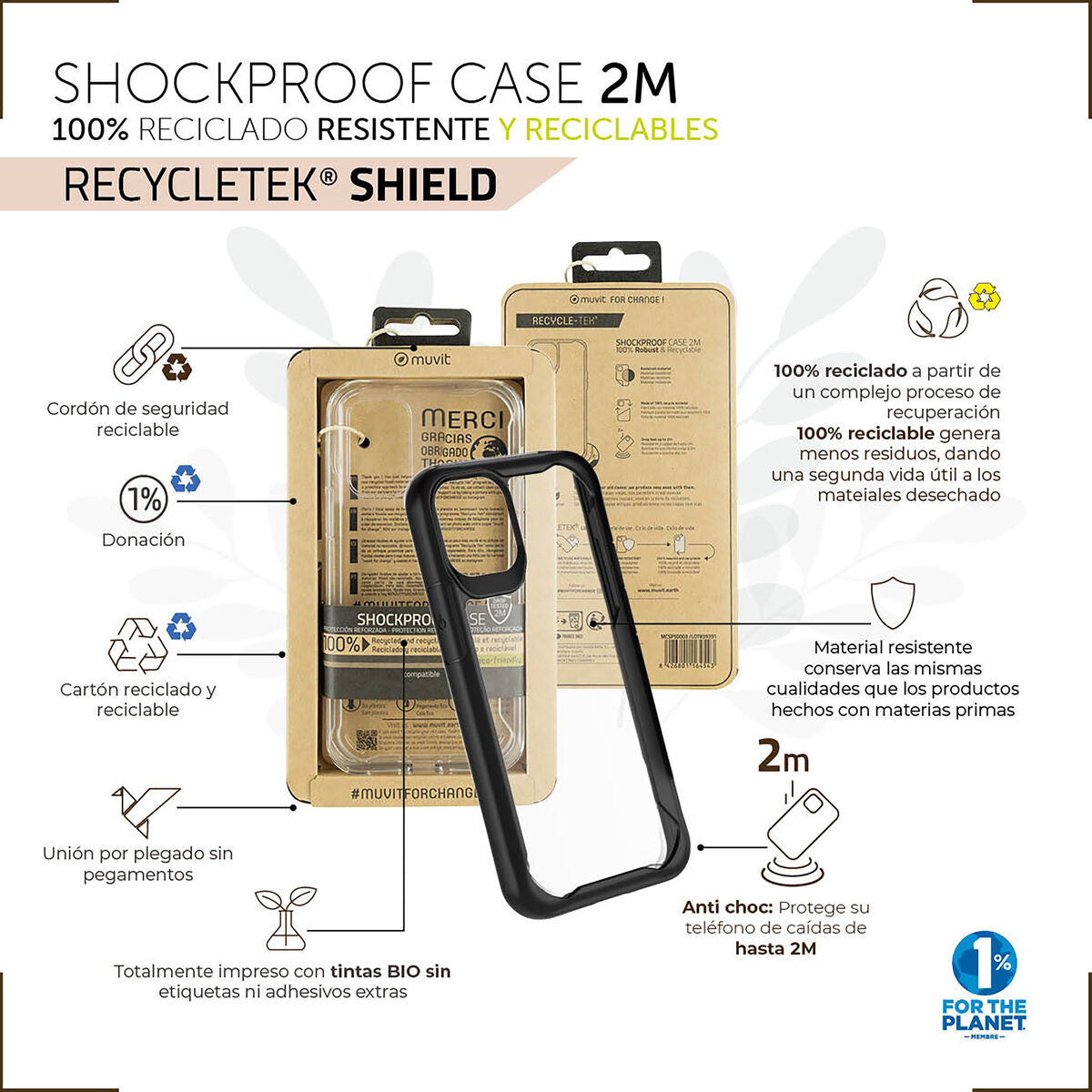 Mobile cover Muvit for Change iPhone 13/14