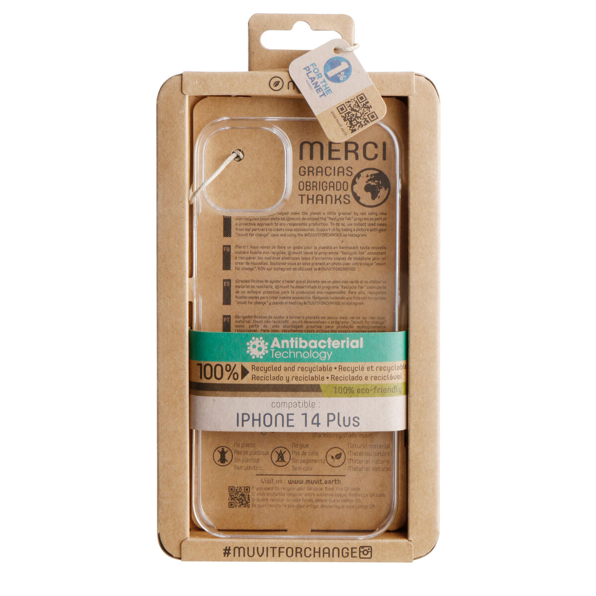 Mobile cover Muvit for Change iPhone 14 Plus iPhone 14 Plus