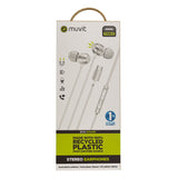 Headphones Muvit for Change M32 White