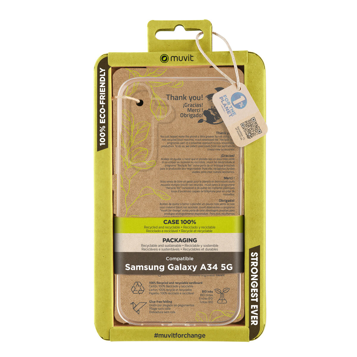 Mobile cover Muvit for Change Galaxy A34 5G Samsung Galaxy A34 5G