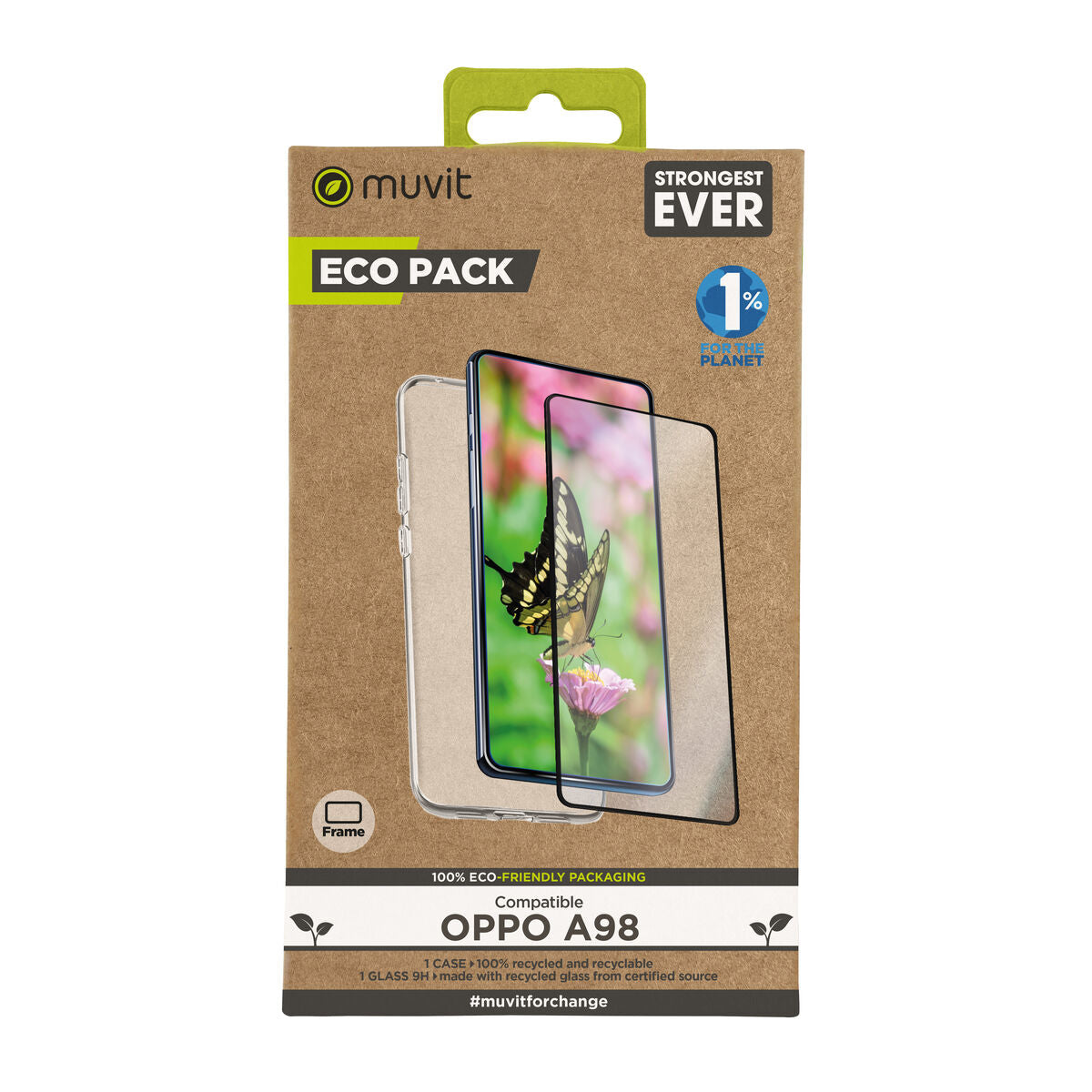 Mobile Case and Protector Muvit for Change Oppo A98 Black Oppo A98