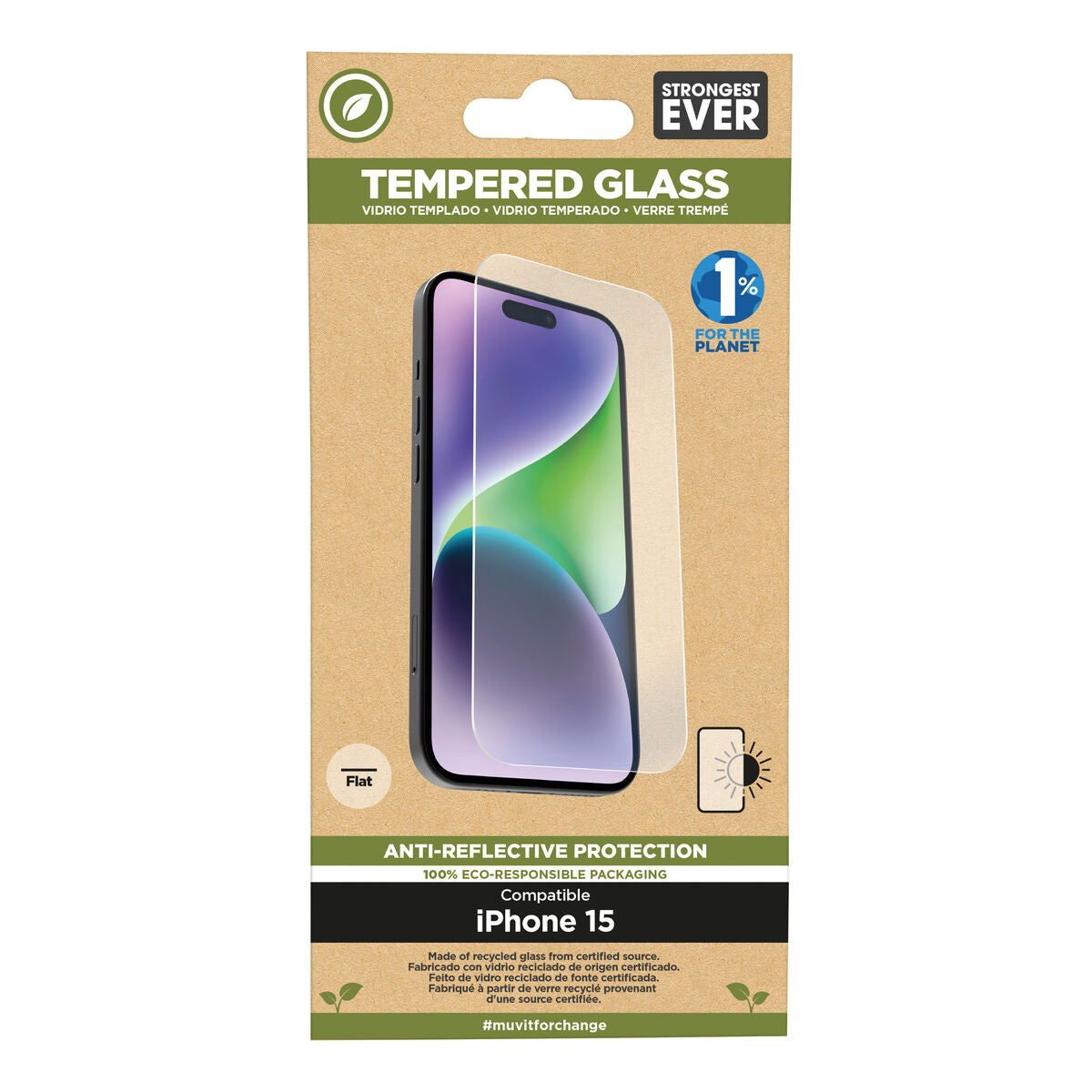 Mobile Screen Protector Muvit for Change iPhone 15