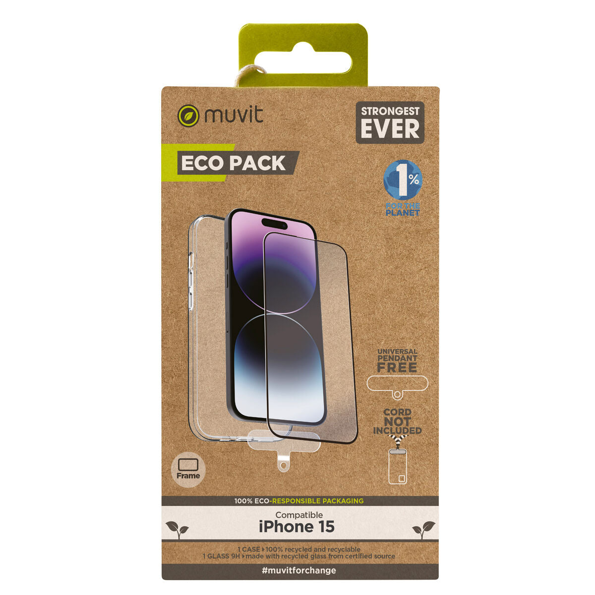 Mobile Case and Protector Muvit for Change iPhone 15 iPhone 15
