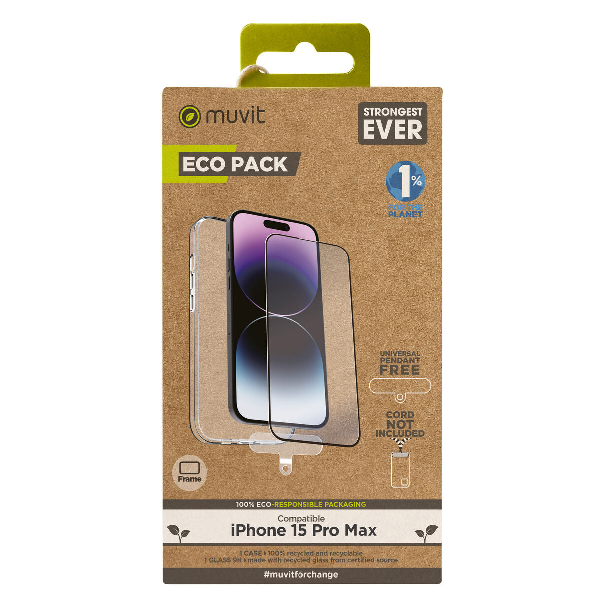 Mobile Case and Protector Muvit for Change iPhone 15 Pro Max