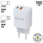 Wall Charger Muvit for Change MC-215 White 18 W 25 W
