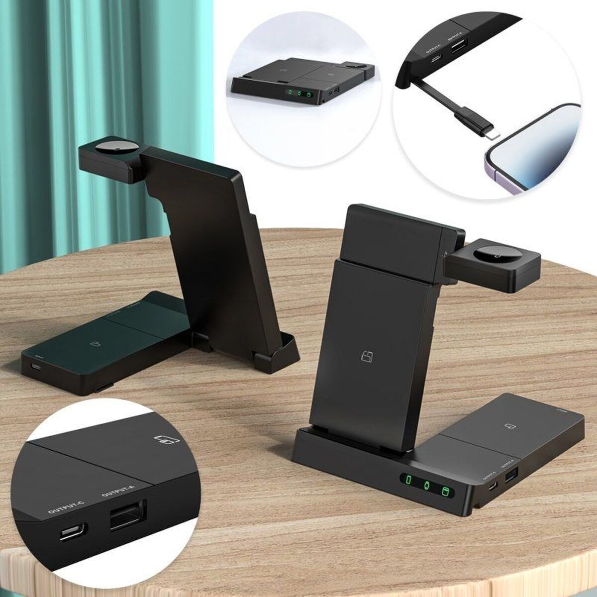 Cordless Charger Muvit W152-R Black
