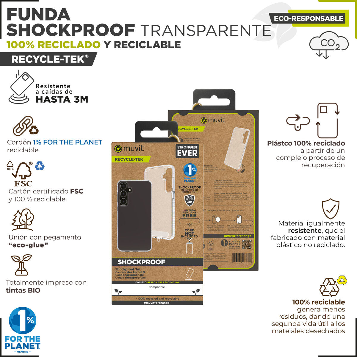 Mobile cover Muvit for Change Galaxy S24 plus