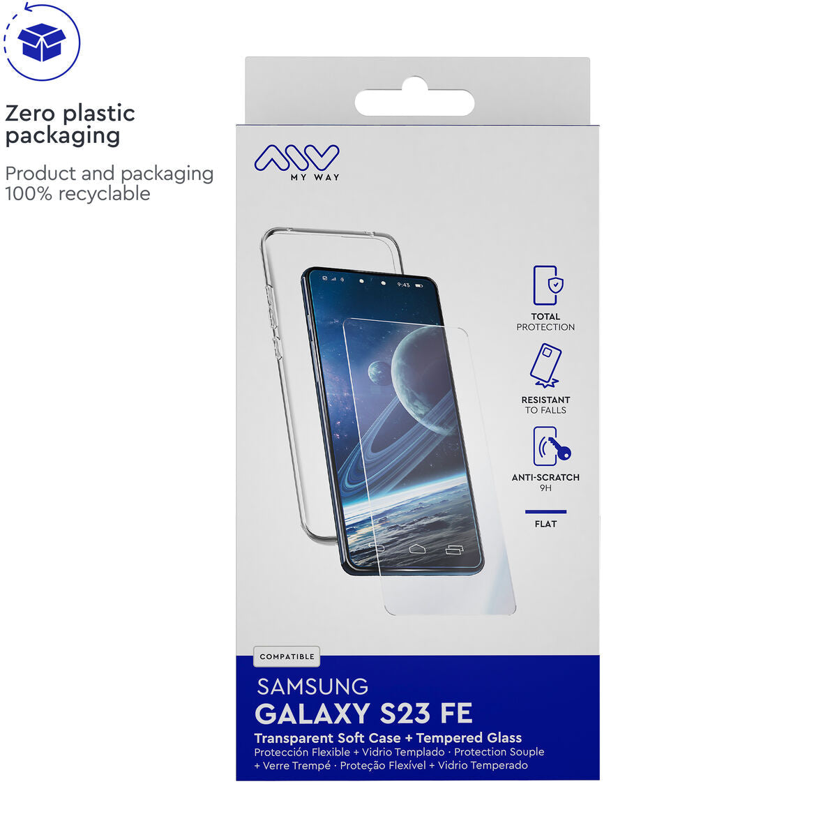 Mobile Case and Protector Myway Galaxy S23 FE Samsung Galaxy S23