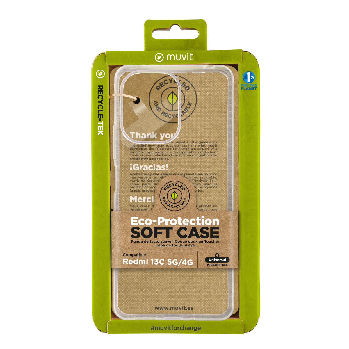 Mobile cover Muvit for Change Redmi 13C 5G/4G